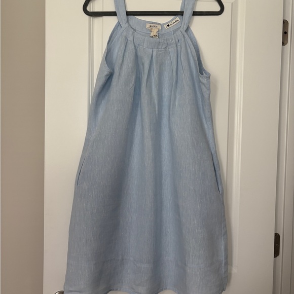 Malvin - I ❤️ Linen is Light Blue Sleeveless Dress - Size M - Picture 2 of 5